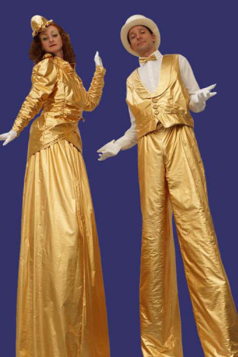 Single Colour Themed Stilt Walkers