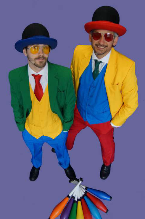 Colourful Carnival Jugglers
