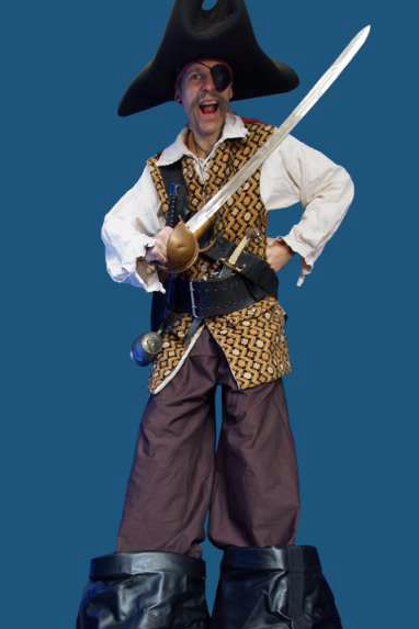 Pirate Stilt Walker