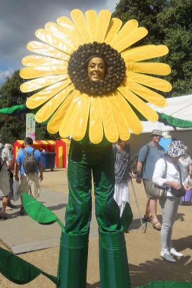 Flower Colour Themed Stilt Walkers