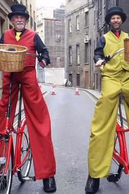 Carnival Stilt Bicycles