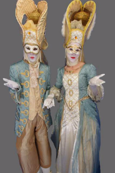 Venetian Themed Stilt Walkers